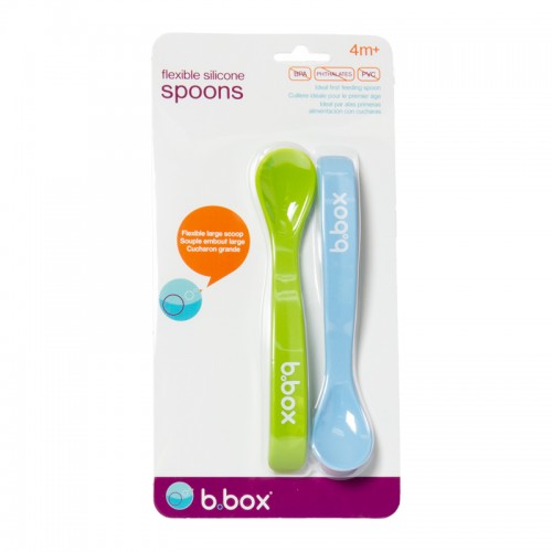 B.box Flexible Silicone Spoons (2pk)